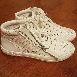 White high top sneakers by dv